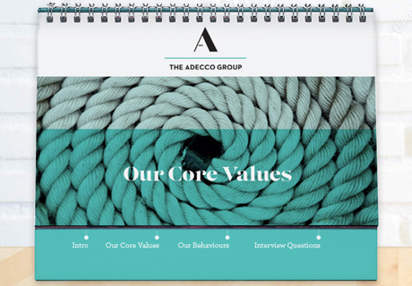 Adecco printed flipbook